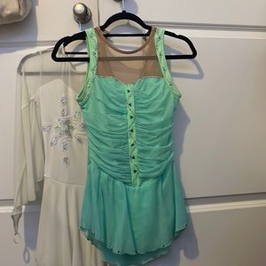 Green and blue Figure/ dance dress